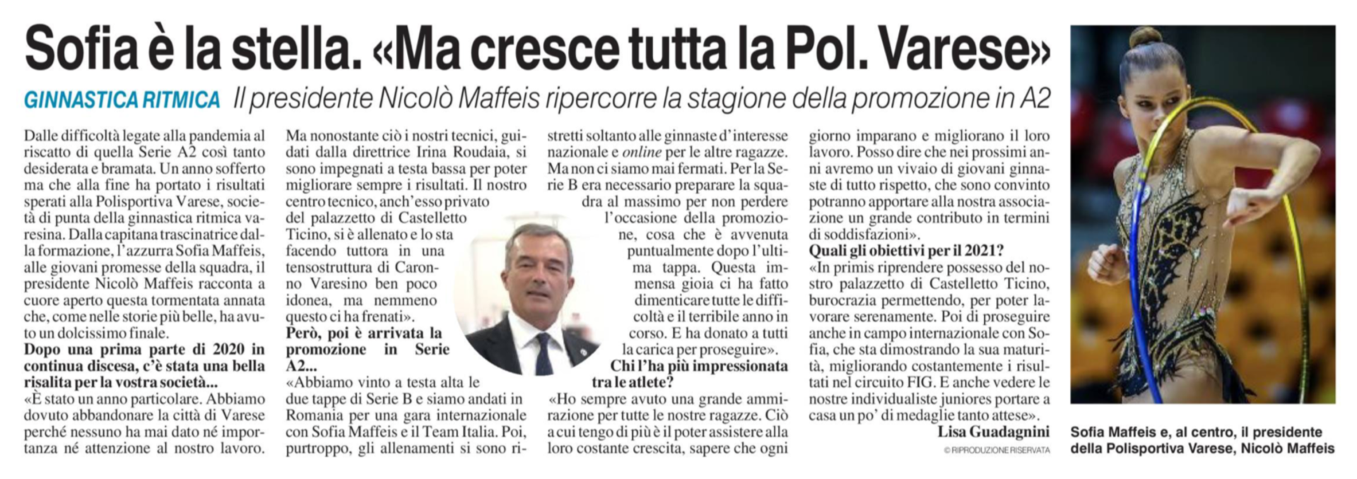 La Prealpina segue la Polisportiva Varese